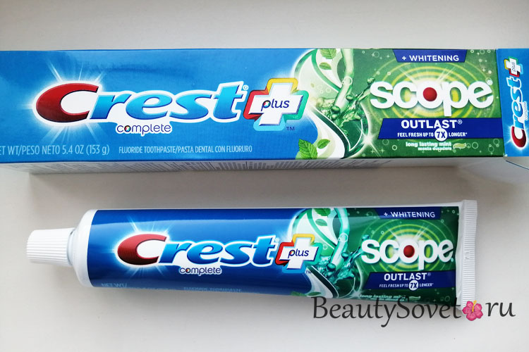 Зубная паста Crest plus отзыв с фото